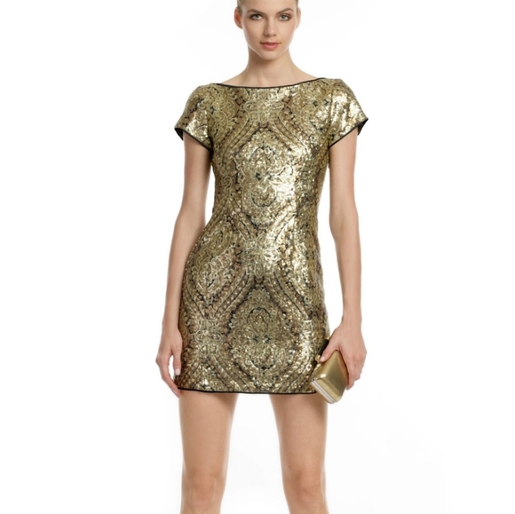 Nanette Lepore Dresses & Skirts - Nanette Lepore Joan of Arc Mini Sequin Shift Dress